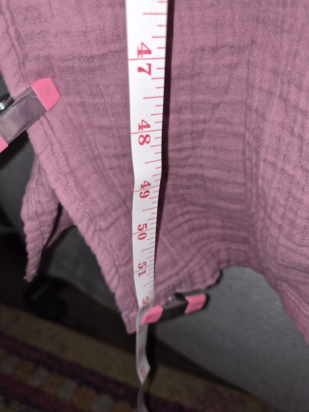 Lou & Grey Petites Mauve Cotton Gauze Maxi Shirt Dress – Size L Petite – NWT - Picture 4 of 7